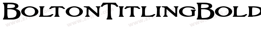 BoltonTitlingBold Re字体转换